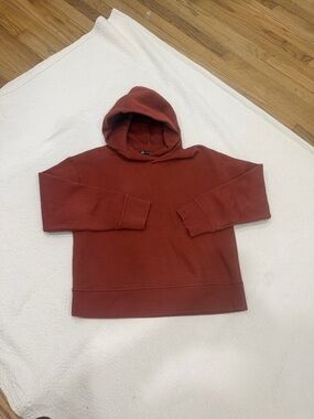 Women’s Hooded Sweatshirt - Rust Red